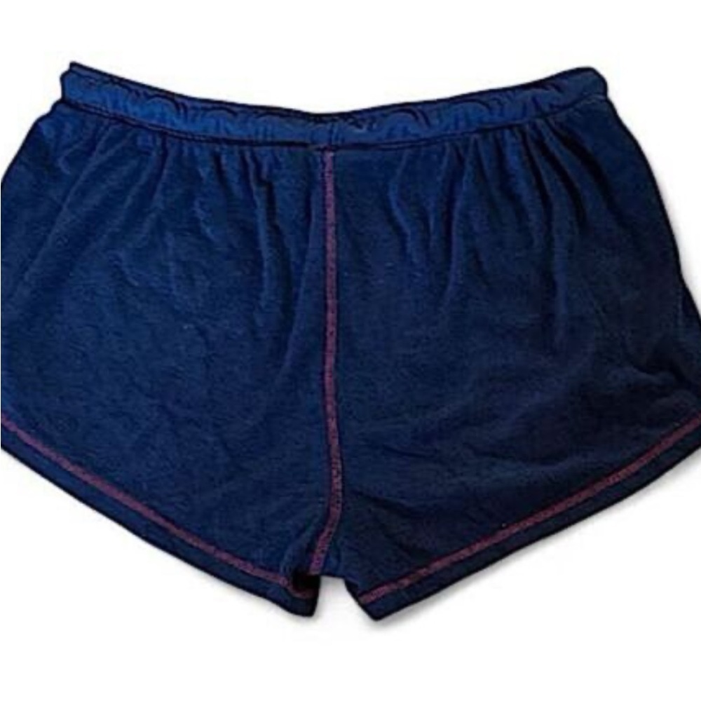 Free People Athletic Shorts Blue and Red with Elastic Waistband - Picture 5 of 6